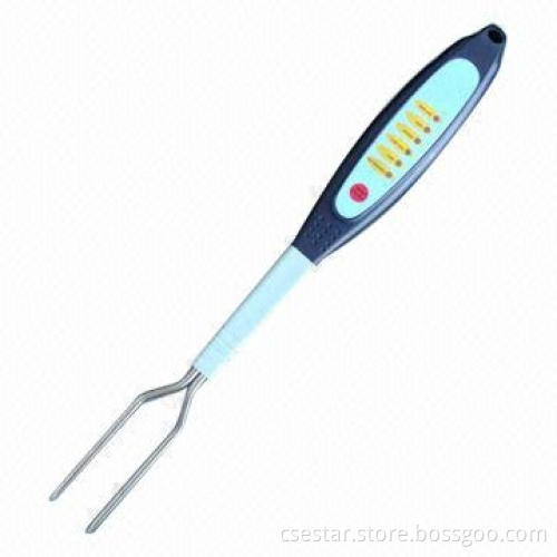 LED Barbecue Fork/BBQ Thermometer Meat, Six Indicators from Rare to Well Done Feature